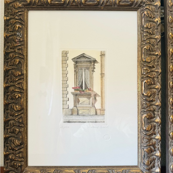 Italy ITALIAN CITYSCAPE Doorstep Original Cristina Gervasi Signed Limited Print - Picture 5 of 7